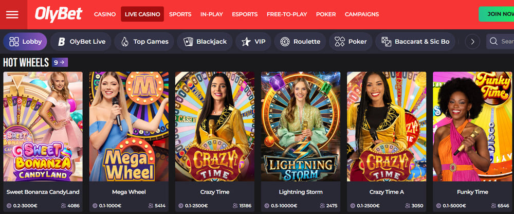 live casino en ligne olybet